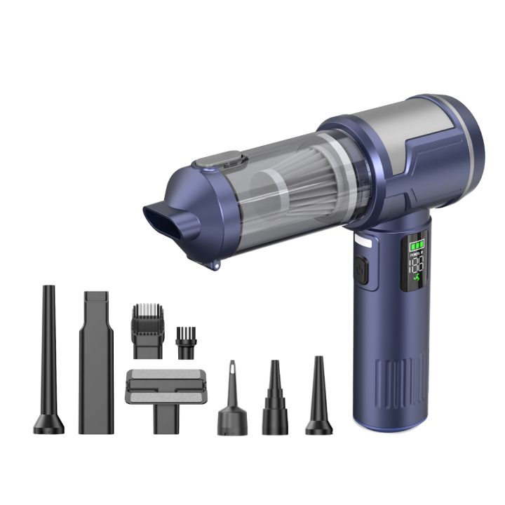 Portable 18000Pa Handheld Mini Wireless Car Vacuum Cleaner with 3 Nozzles ABS Material 100W Power Source
