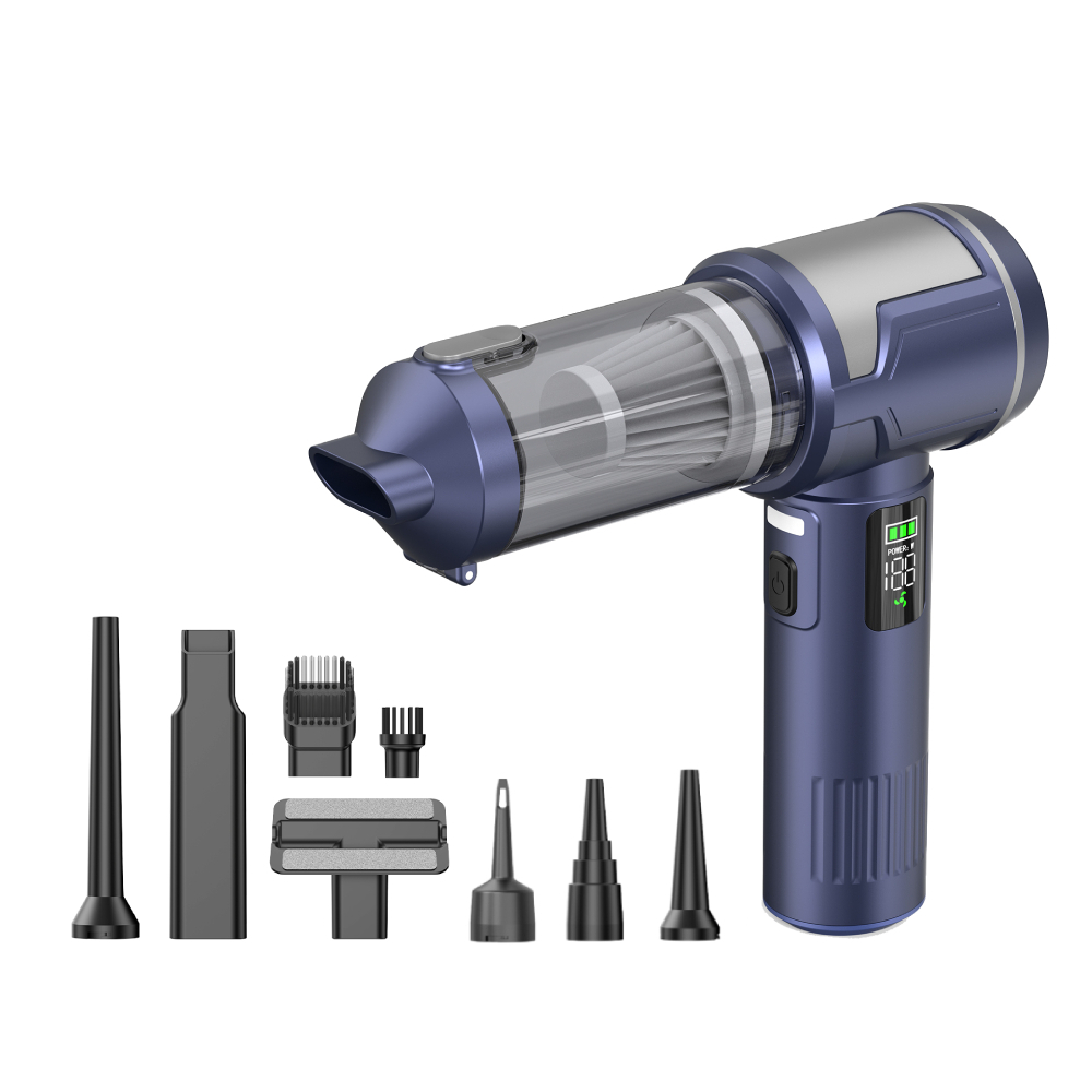 Portable 18000Pa Handheld Mini Wireless Car Vacuum Cleaner with 3 Nozzles ABS Material 100W Power Source
