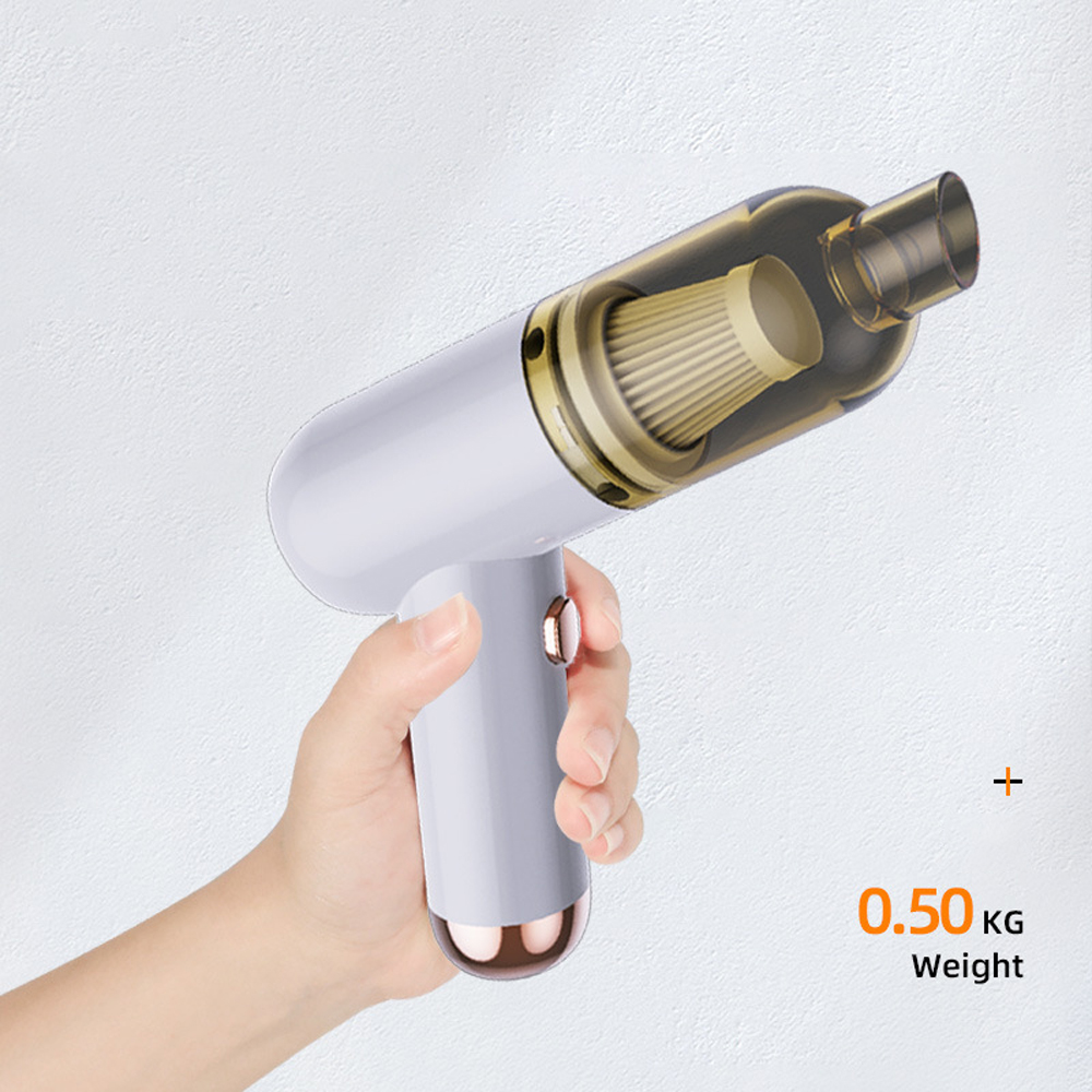 Portable 4000mAh Cordless Handheld Car Vacuum Cleaner Rechargeable for Cleaning Cars Homes Desktops