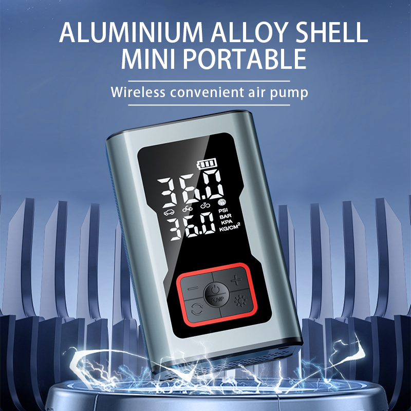 Portable Bicycles Motorcycle Mini LED Light 150 Psi 6000mAh Automatic Digital Compressor Smart Car Air Pump Tire Inflators