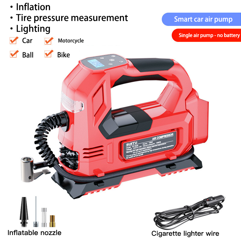 Portable DC12V 140W Handheld Car Air Pump With Digital Pressure Gauge Tire Inflator Air Compressor