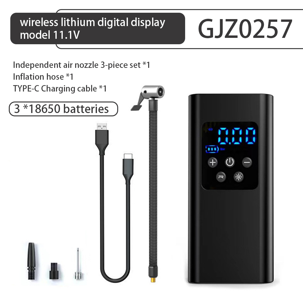 Portable Digital Display Abs Tire Inflator 6000mAh Rechargeable Electric Car c Tire Inflator Pump for Car Bike Motorcycle Ball