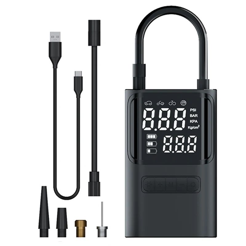 Portable Digital Tire Inflator Car Tyre Inflator Pump for Motorcycle Bicycle Auto Inflatable Air Pump