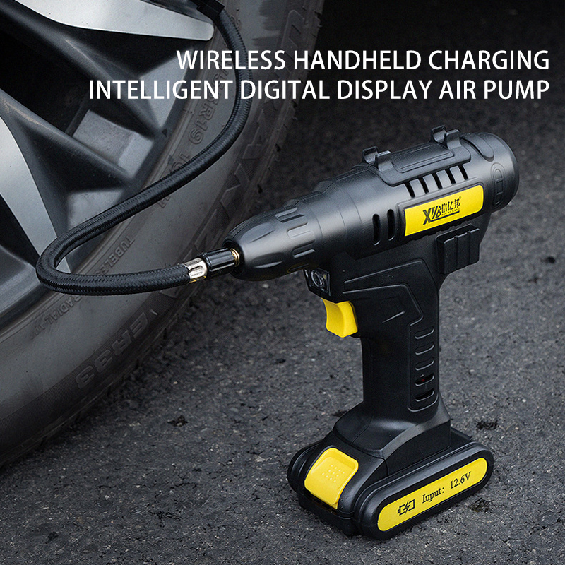Portable Heavy Duty 12V Car Tire Inflator Pump Inflatable with LED Light for Car Tyre Inflation