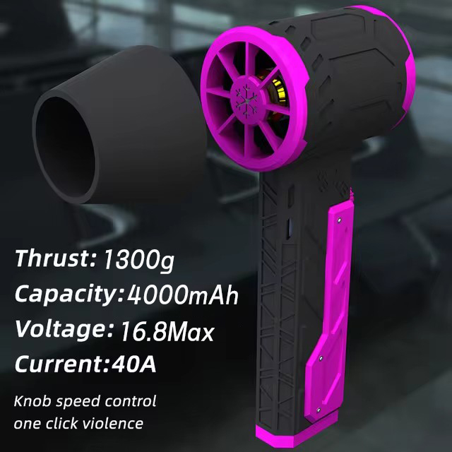 Portable Industrial Fan Air Duster High Speed Brushless Motor 16.8V 4000mAh Jet Car Air Blower