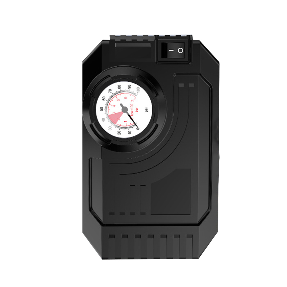 Portable Pointer Inflator Pump 150PSI Mini Car Air Compressor Tire Inflator Pump Car Air Pump With LED Light