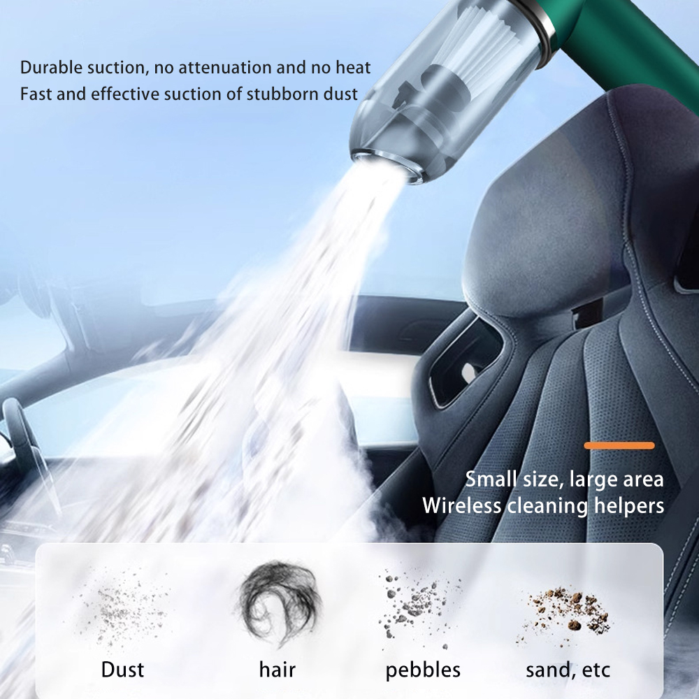 Portable Rechargeable 4-in-1 Cordless Vacuum Cleaner ABS Material Wireless Car Vacuum Cleaner