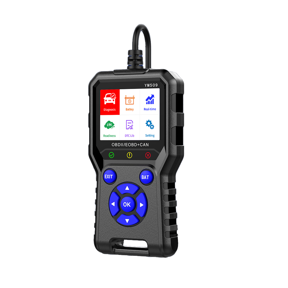 Professional 2.8 Inch Screen OBD2 Plastic Scanner Code Reader Full System Tool for English Cars Model ELM327