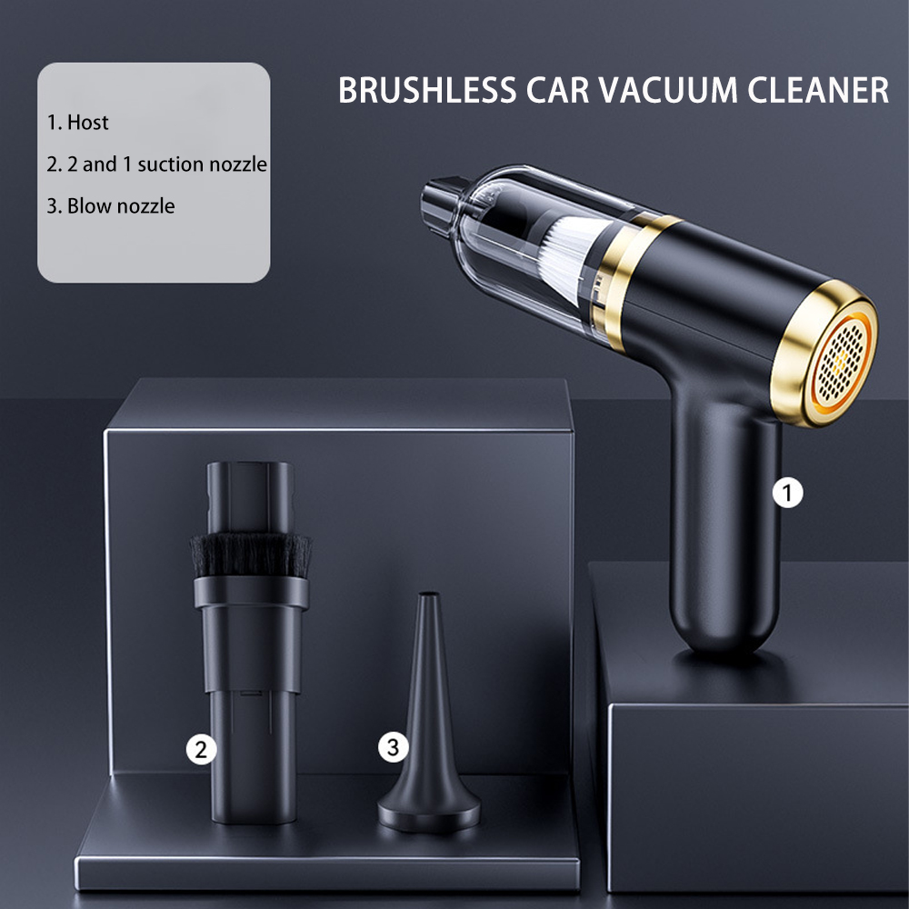 Rechargeable Mini Portable Handheld Vacuum Cleaner Wireless Cordless for Home & Car Use