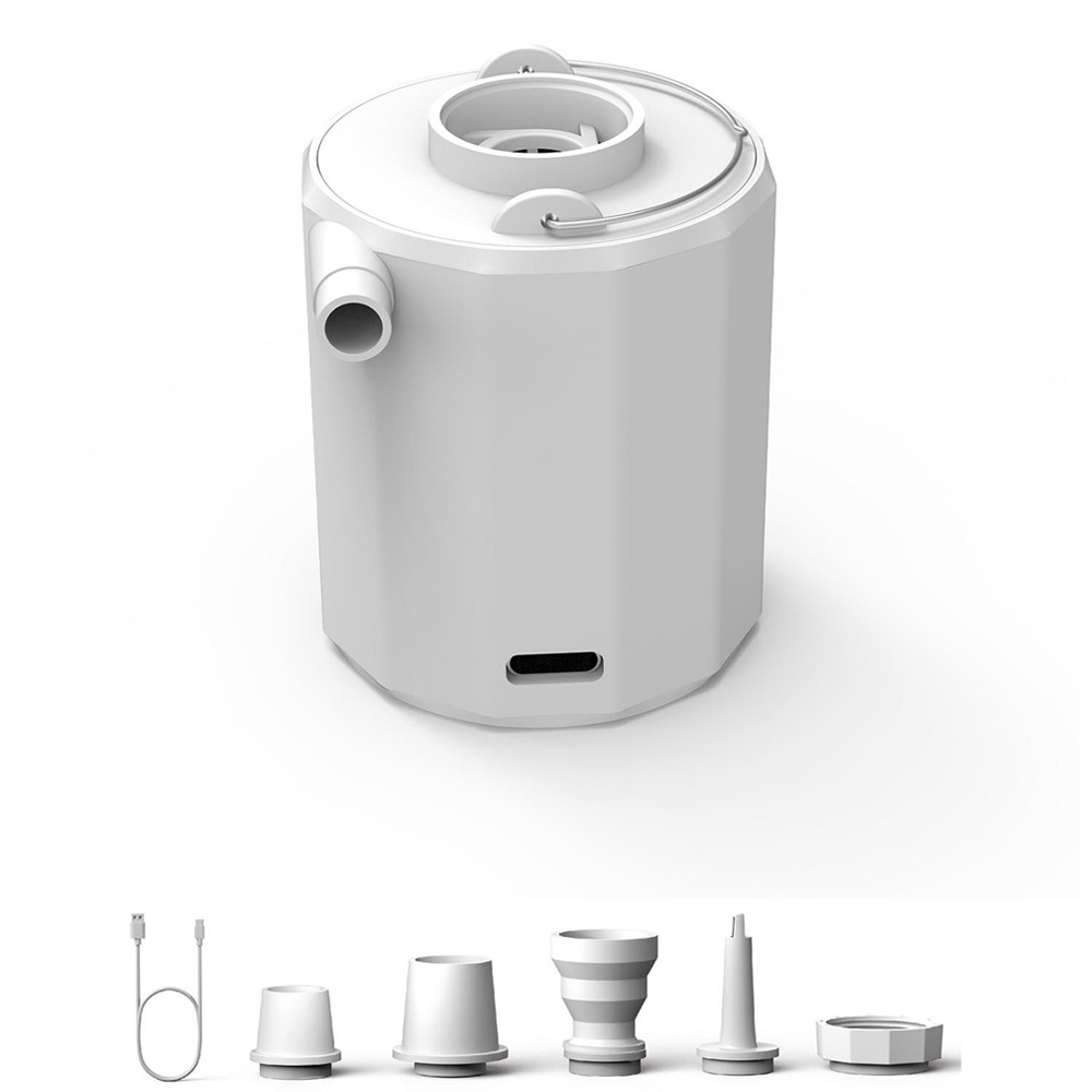 Wholesale Outdoor Camping Rechargeable Electric Mini Air Pump 12W 200L/Min 1600mAh Battery Portable Vacuum Pump for Mattress