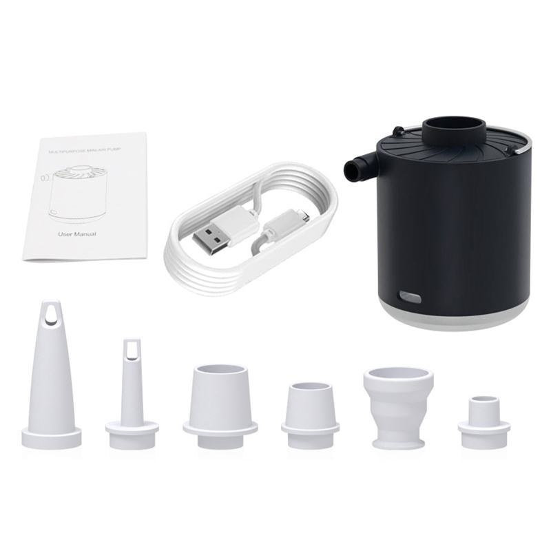 Wholesale PCMOS Portable Mini Air Pump 3-In-1 Electric Inflator Vacuum Pump Outdoor Camping Lantern Mini Portable Mini Plastic
