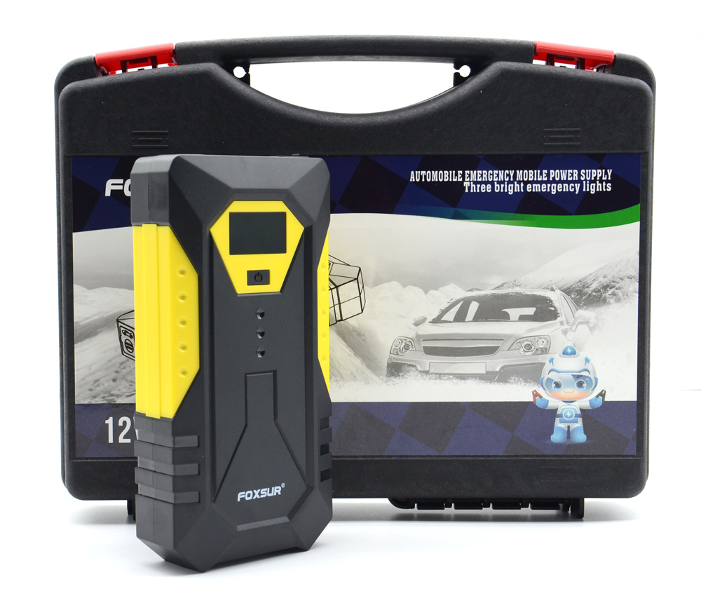Wholesale Quick Charge 600A 12V Emergency Car & Truck Battery Booster Pack Power Bank Digital Screen LED Lighting Jump Starter