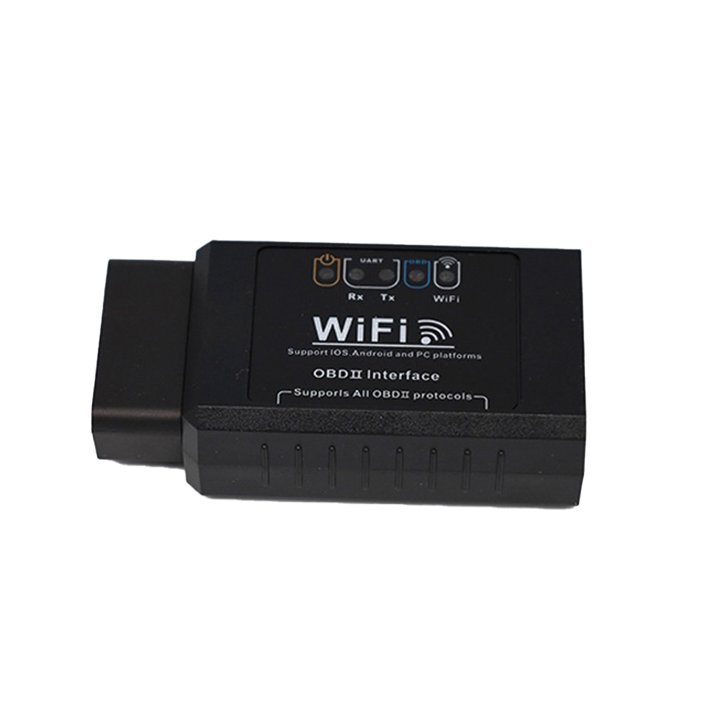 WiFi OBD 2 Connector Code Reader Black Wireless Scanner Detector V1.5 Car Diagnostic Tool