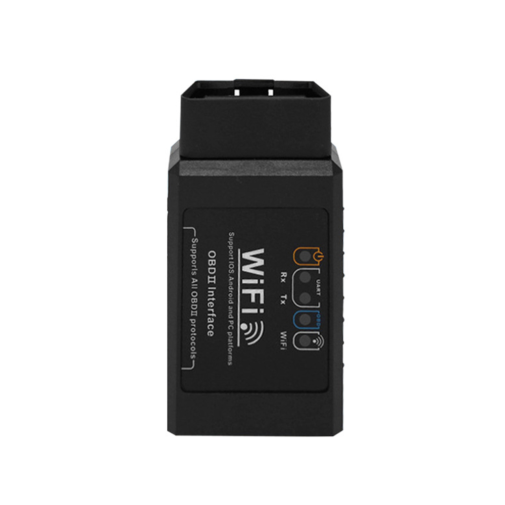 WiFi OBD 2 Connector Code Reader Black Wireless Scanner Detector V1.5 Car Diagnostic Tool