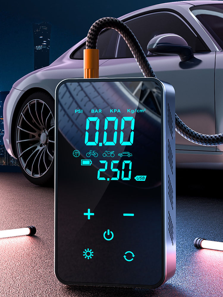 Wireless 150PSI Car Air Pump 3600mAh Tire Inflator LCD Display Use for Cycle Bike Motorcycle Car