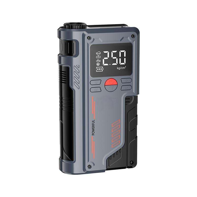 Wireless Portable 150PSI Car Air Pump Jump Starter 10000mAh ABS Battery Smart Clip Auto Tyre Inflator